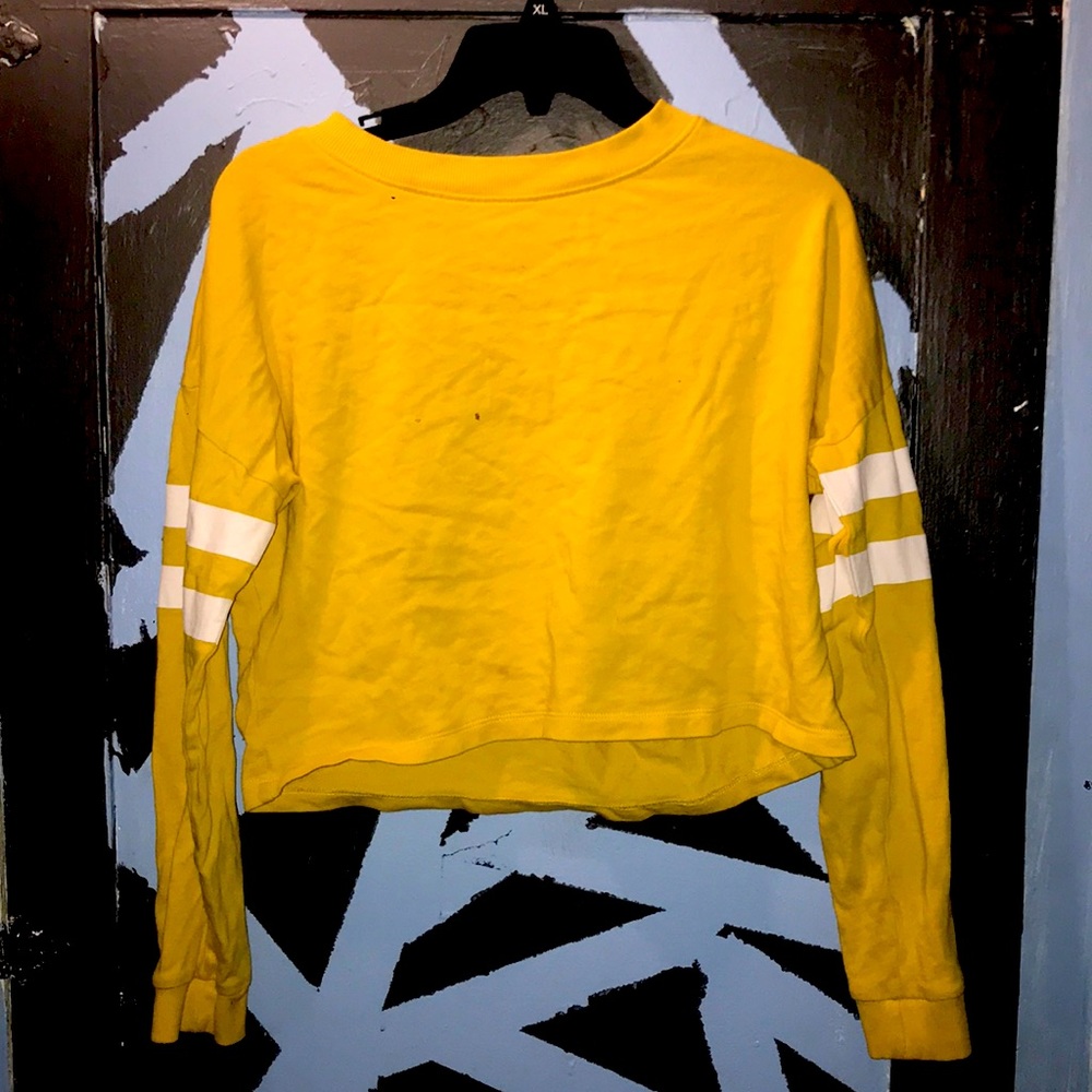 Yellow H&M crop top